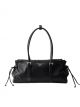 Prada Black Bonnie Medium Leather Tote (平行進口) 1BG628-2HF2-OOO-F0002