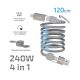 inno3C i-4M240-12 240W 四合一磁吸收納線 120cm