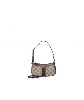 Gucci Ophidia mini shoulder bag in beige and brown GG fabric (平行進口) 古馳手袋  838465-FAE0P-9746 