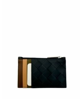 Bottega Veneta Men's Intrecciato Zipped Card Case 