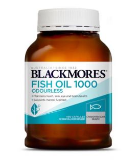 澳洲 Blackmores 無味魚油1000mg 400粒 (平行進口)