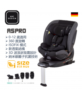 ABC Design - 德國 ASPRO 0-12 歲汽車安全座椅連 Iso-Fix