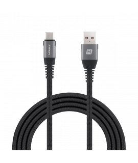 Momax Elite Link USB-A to USB Type-C 2M連接線 (灰)