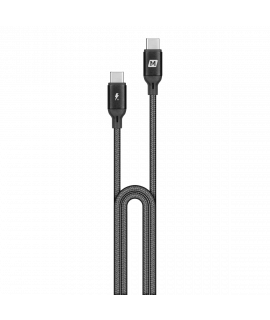 Momax Go Link USB-C 至 USB-C PD1.2M 編織紋充電線 (黑)