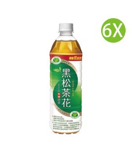 6X 台灣製 黑松茶花綠茶 無糖綠茶 無糖茶 (580ml x 6) [1358]