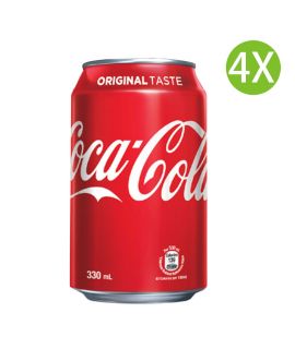 4X 經典原味可口可樂汽水 (330ml x 4)