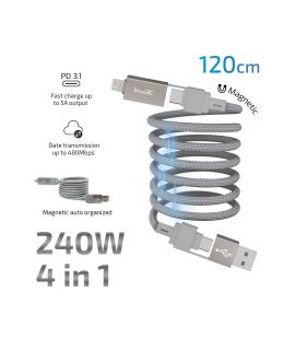 inno3C i-4M240-12 240W 四合一磁吸收納線 120cm