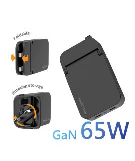i-65UK 摺疊 65W GaN 快速充電器