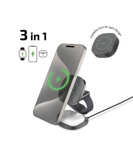 inno3C i-MA31 三合一折疊磁吸無線充電座