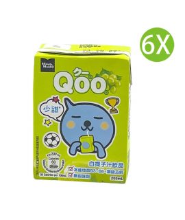 6X QOO 白提子汁(200ml x 6)
