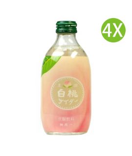4X 日本製 桃子味梳打水 (300ml x 4)