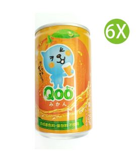 6X 日本製 Qoo 柑味 橘子味 橙汁飲料 (160ml x 6)
