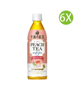 6X 日本製 Kirin GOGO 午後紅茶 水蜜桃茶 零咖啡因 桃子味茶 (430ml x 6)