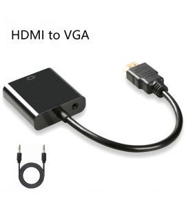 HDMI 轉 VGA線 高清1080p 筆記本機頂盒轉換器
