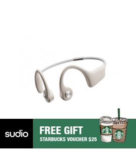 Sudio B1 OpenComm Bone Conduction Stereo Bluetooth Headset - Cream