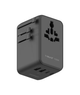 Momax 1-World2 100W GaN 4接口 雙AC 旅行插座
