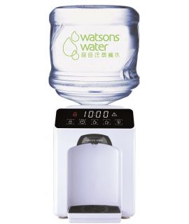屈臣氏 - Wats-Touch Mini 即熱式溫熱水機 (白) + 36樽12公升家庭裝蒸餾水 
