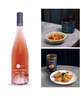喜氣洋洋迎春福袋-珍味溏心鮑魚 (6隻) + Rosé d'Alsace Pinot Noir + 極品櫻花蝦Xo醬 自取