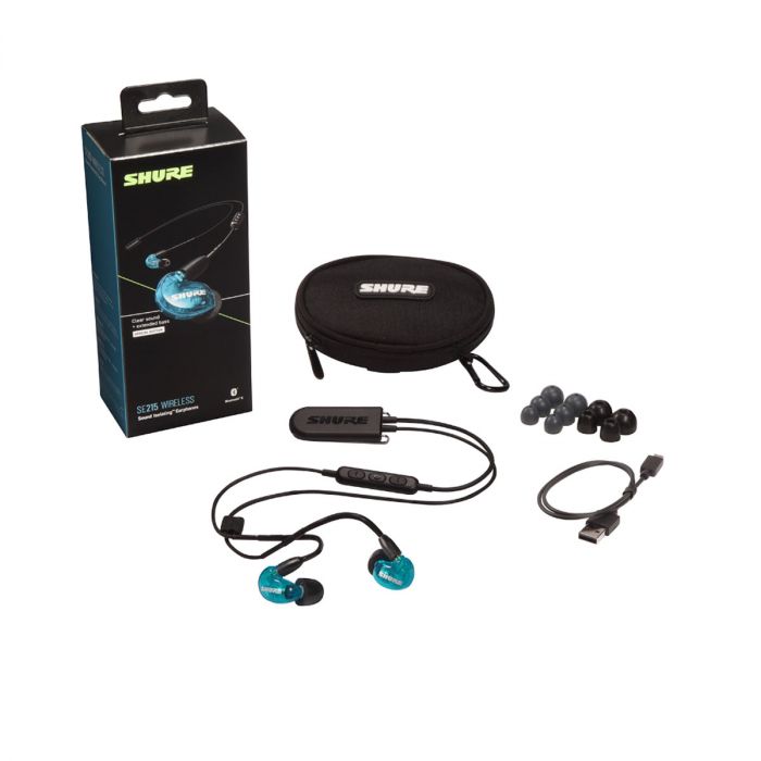 SHURE - SE215 Wireless Sound Isolating Earphones - Blue