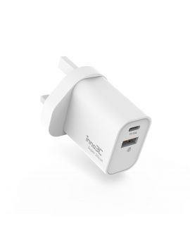 inno3C i-30DF 超級矽PD 30W 雙輸出快速充電器 (白色)