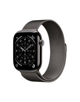Apple Watch Series 11 (GPS + 流動網絡) 鈦金屬錶殼配米蘭網織手環